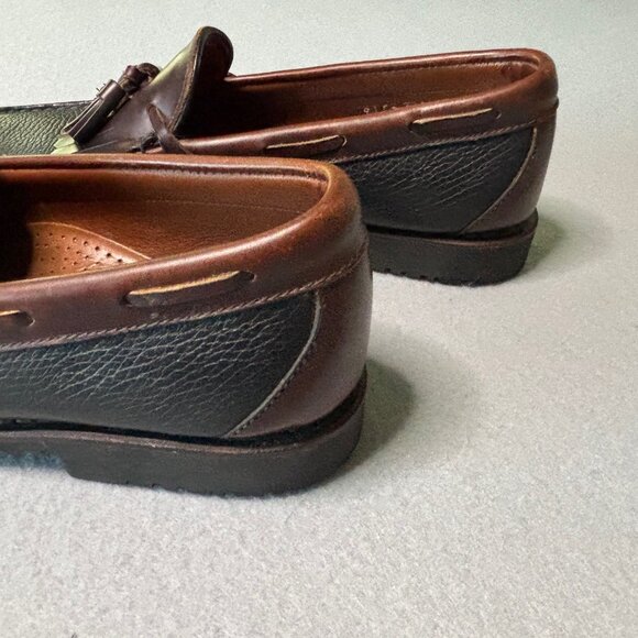 Allen Edmonds Nashua Leather Tassel Loafers Mens 9 D Black Brown Slip On Dress main image 15